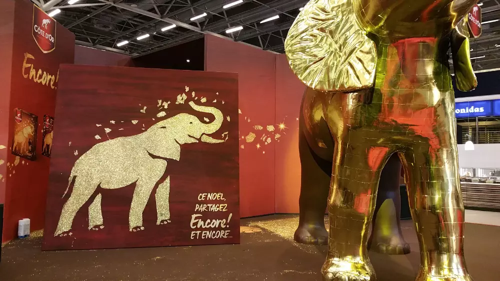 Stand Cote d'Or du salon du chocolat 2016 à paris